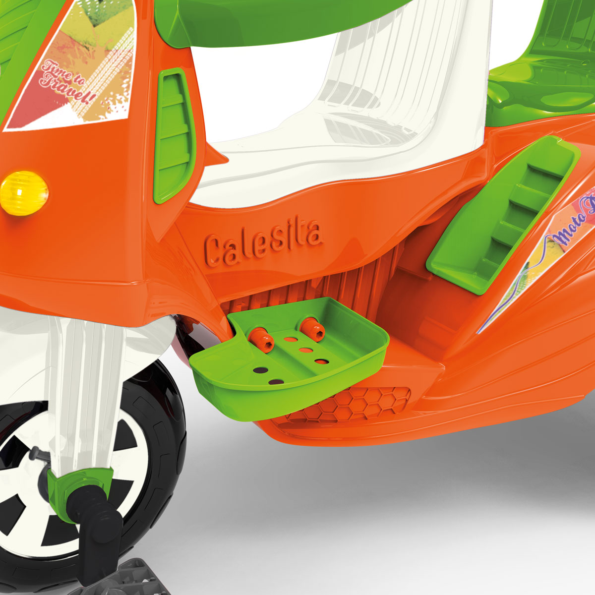 Triciclo Infantil Calesita Moto Duo- 2 em 1 - Pedal e Passeio com Aro -  Unissex L